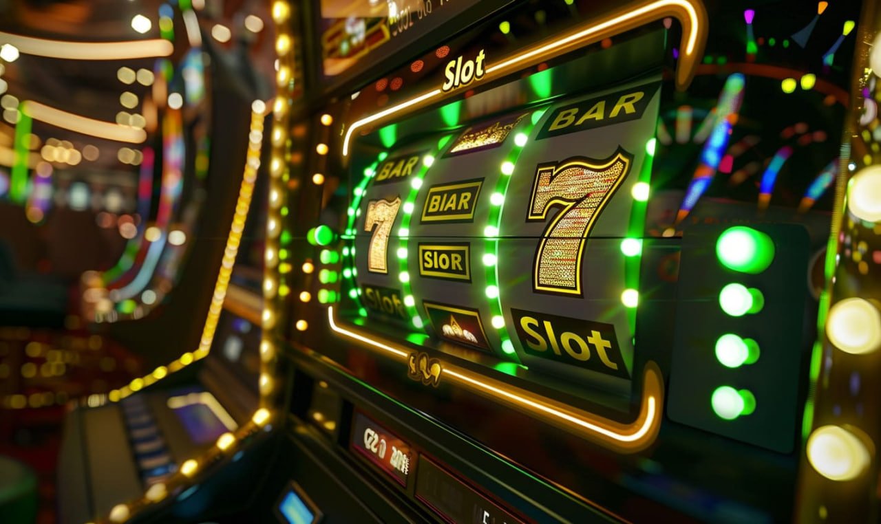 Ilustrasi permainan slot kasino online abastoto yang menarik